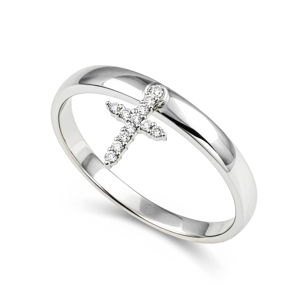 Diamond Cross Ring