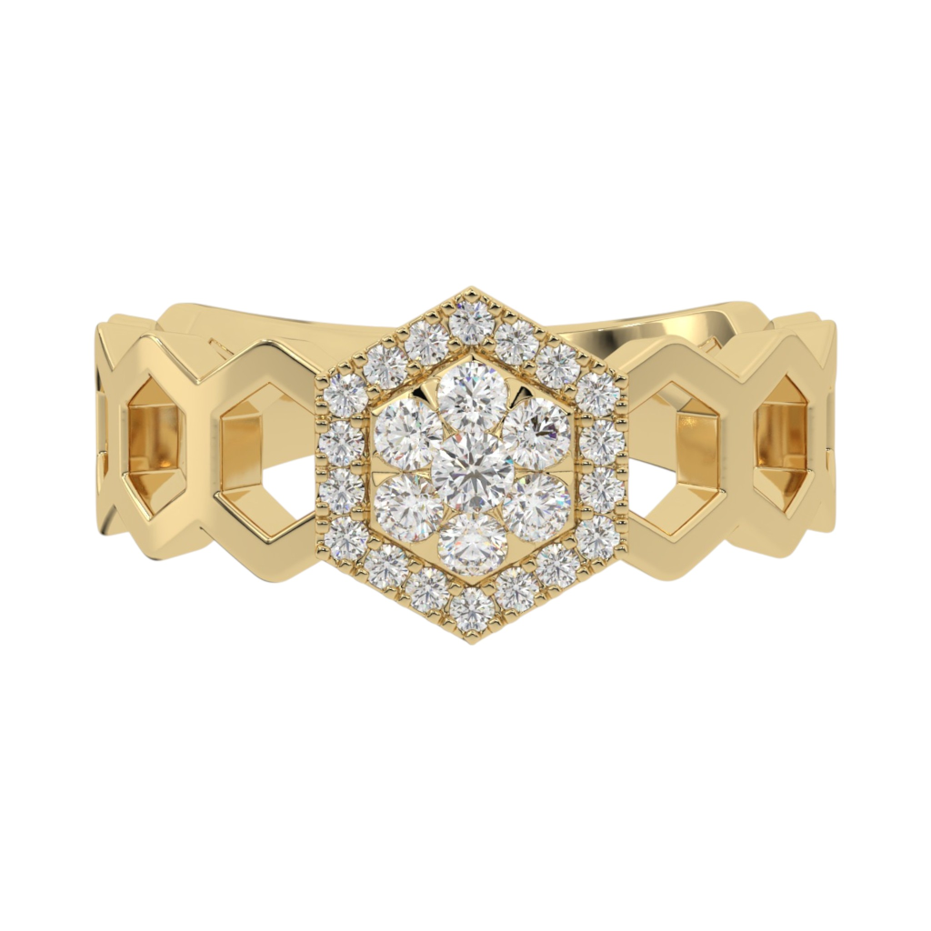 Hexagon Honeycomb Ring