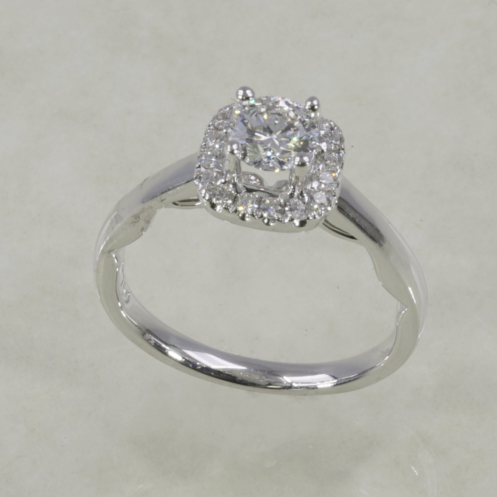 Square Halo Ring