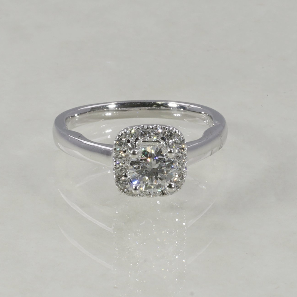 Square Halo Ring