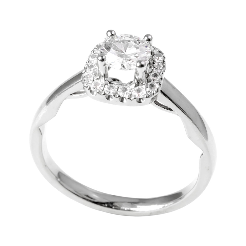 Square Halo Ring