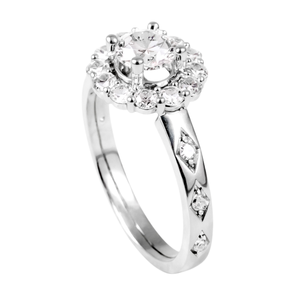 Flower Halo Ring