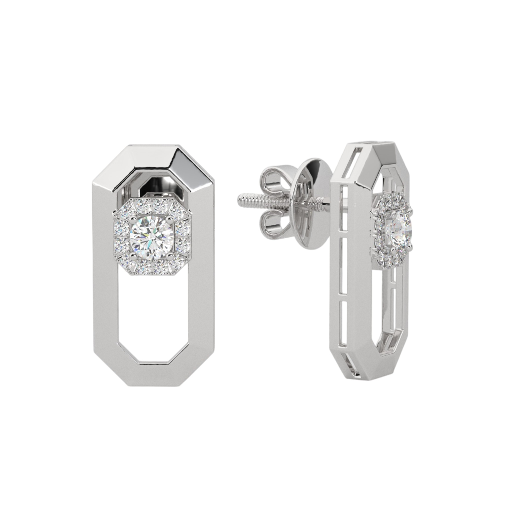 Hexagon Studs Earings