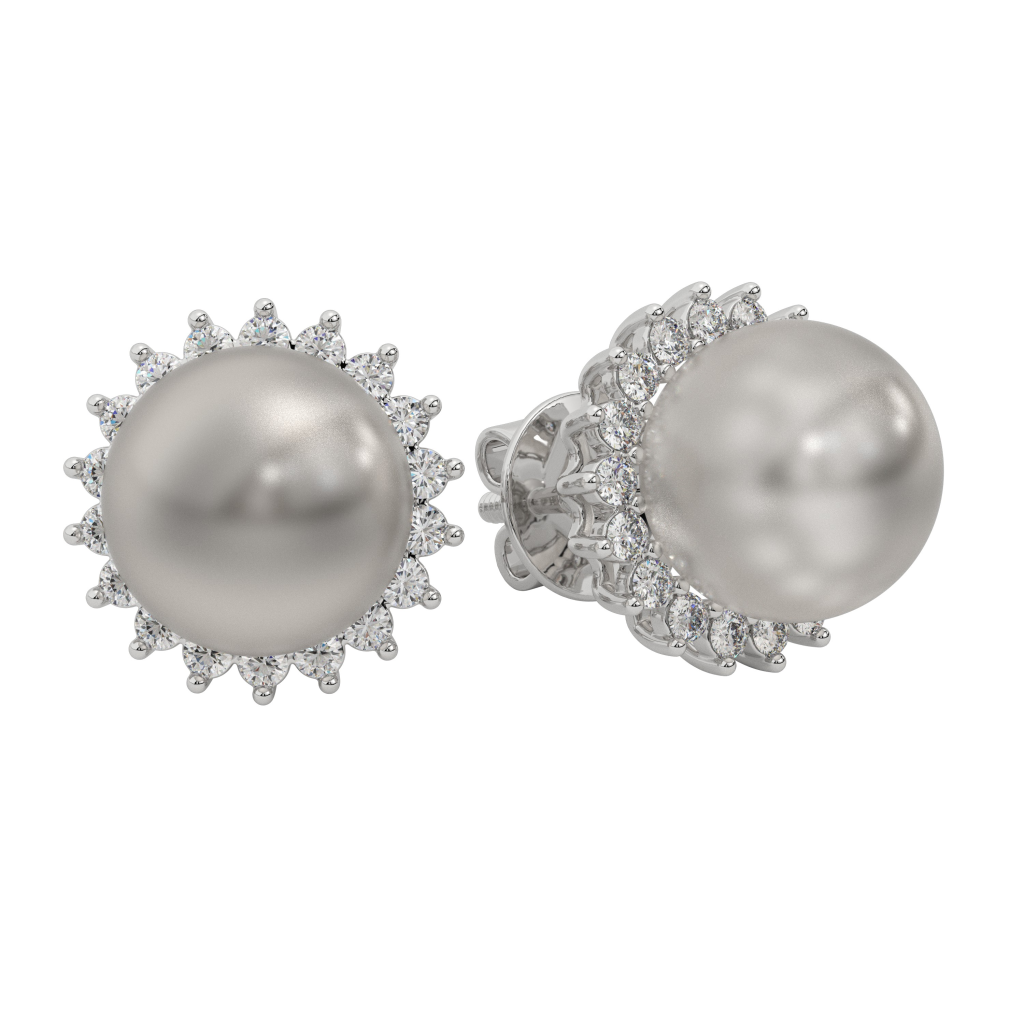 Halo Pearl Suds  Earrings