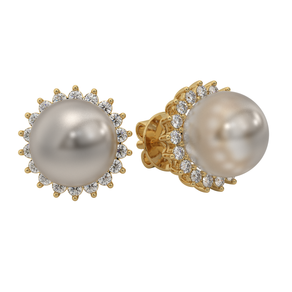 Halo Pearl Suds  Earrings